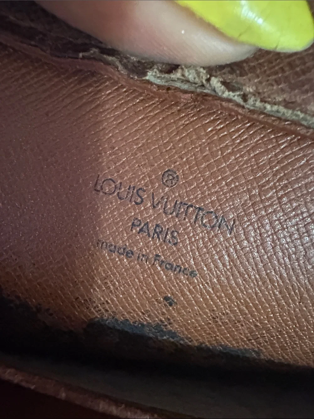 Louis Vuitton Vintage Monogram Canvas Wristlet Pouch with Leather Strap